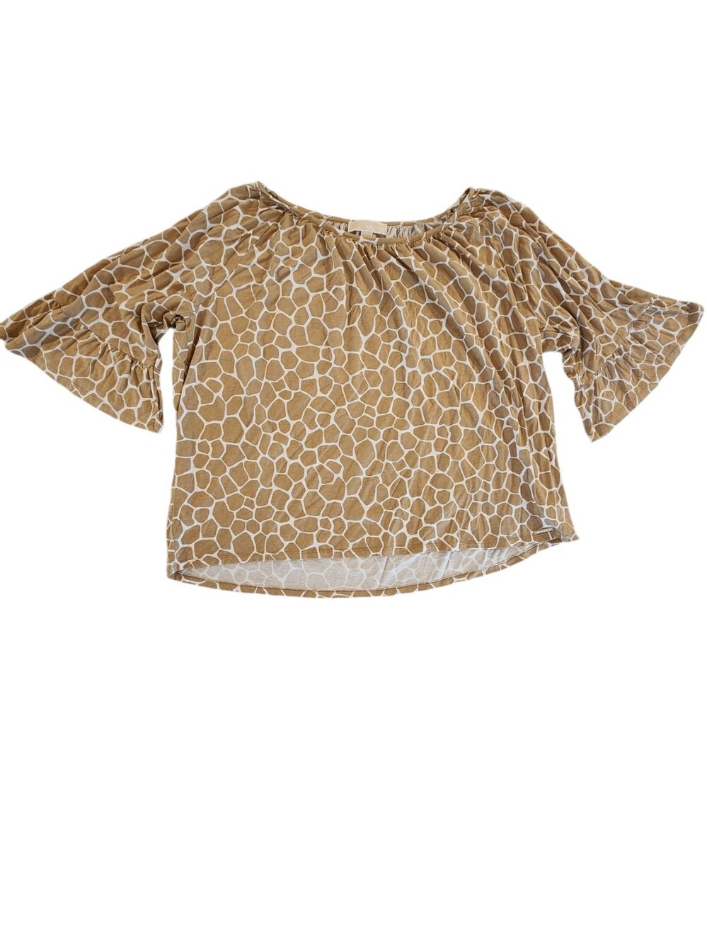 Michael Michael Kors Giraffe Print Bell Sleeve Blouse - Women's Size 3X